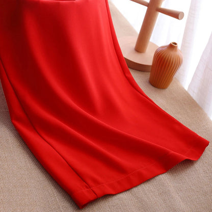 Wide Leg Chiffon Pants
