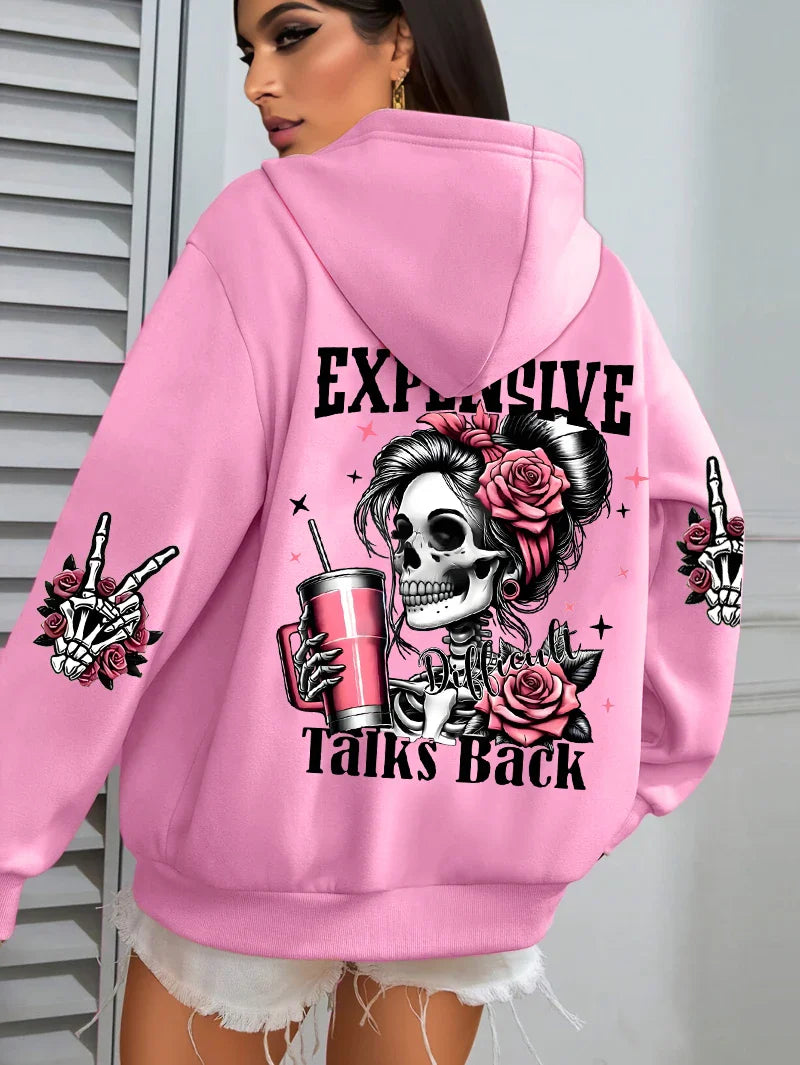 Funny Graphic Fleece Hoodie
