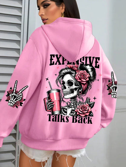 Funny Graphic Fleece Hoodie