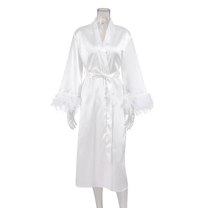 Sexy Bride Wedding Robe Dress