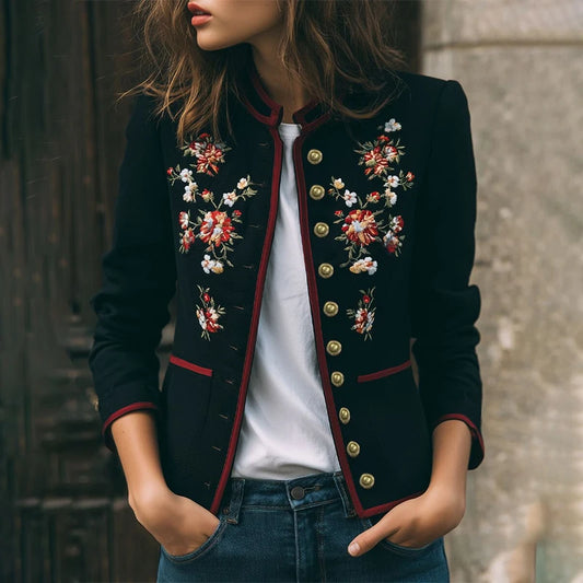 Floral Print Coat