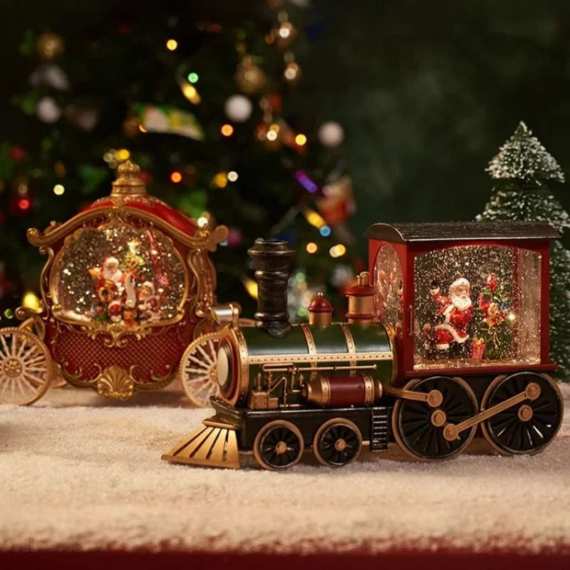 Holiday Train Crystal Ball Ornament