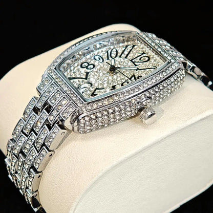 Shiny Diamond Tonneau Women’s Watch