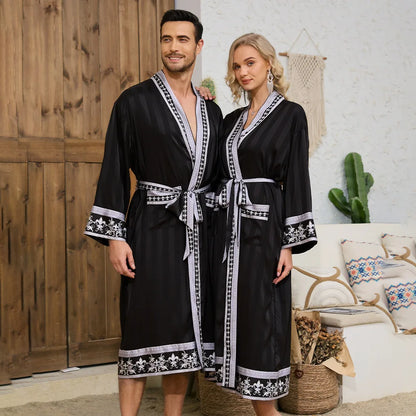 Autumn Baroque Style Couple Robe