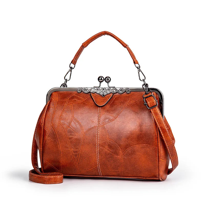 Leather Crossbody Shoulder Tote Bag
