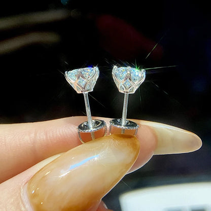 Colorful Moissanite Stud Earrings