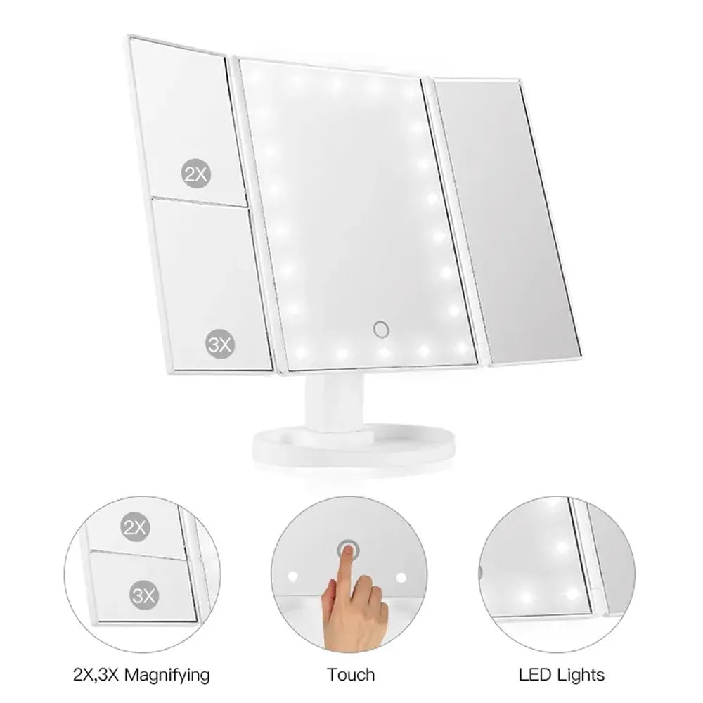 LED Vanity Makeup Mirror with Touch Control