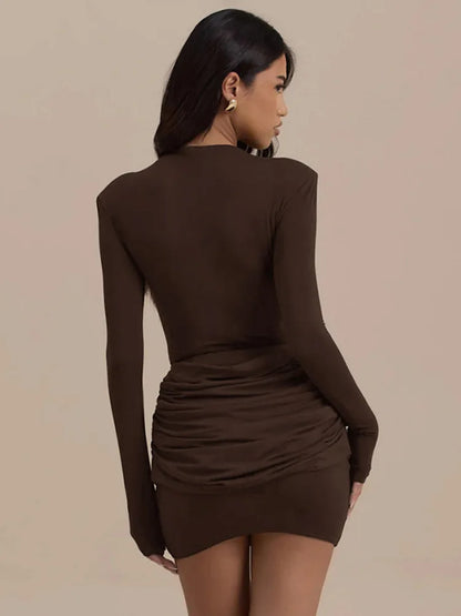 Ruched Mini Bodycon Dress
