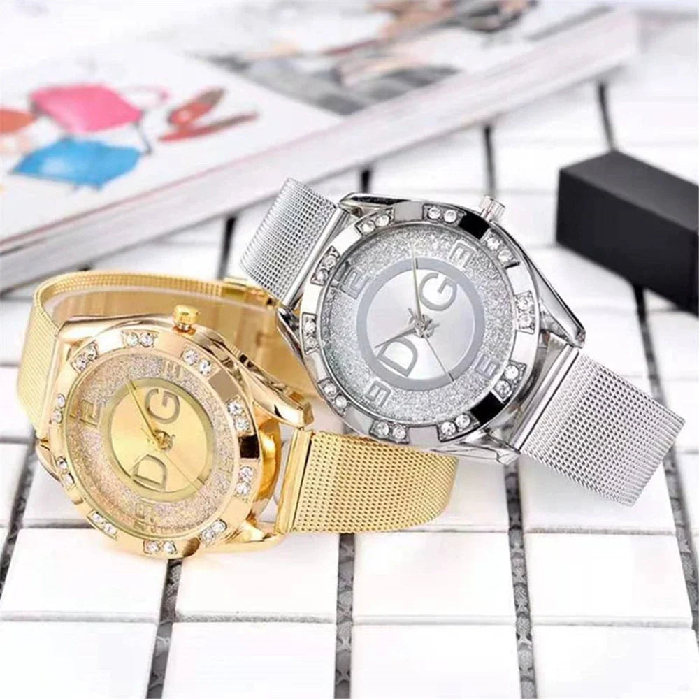 Luxury Diamond Mesh Watch