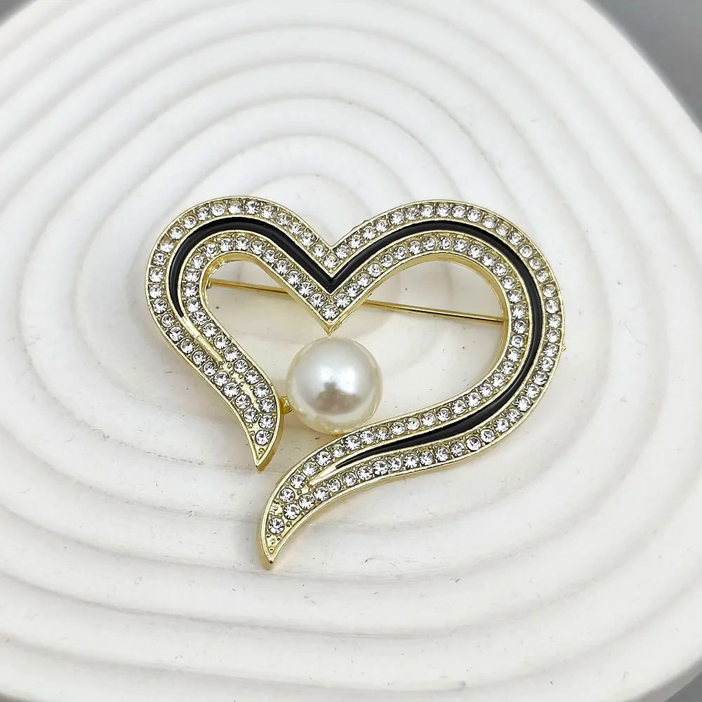 Pearl Love Brooch