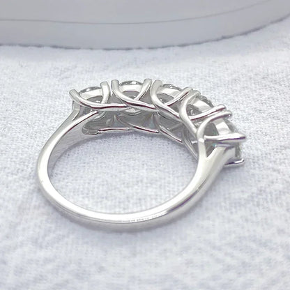 Eternity Moissanite Silver Ring