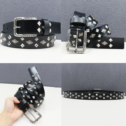 Heavy duty leather belt