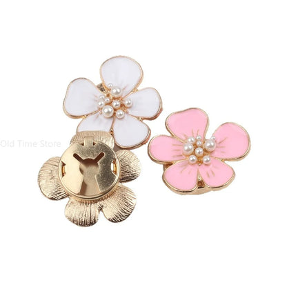 Pearl Camellia Cufflink