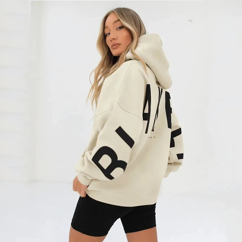Thick White Winter Hoodie