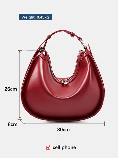 Premium Leather Hobo Bag