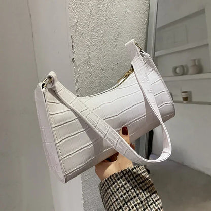 Retro Alligator Shoulder Bag