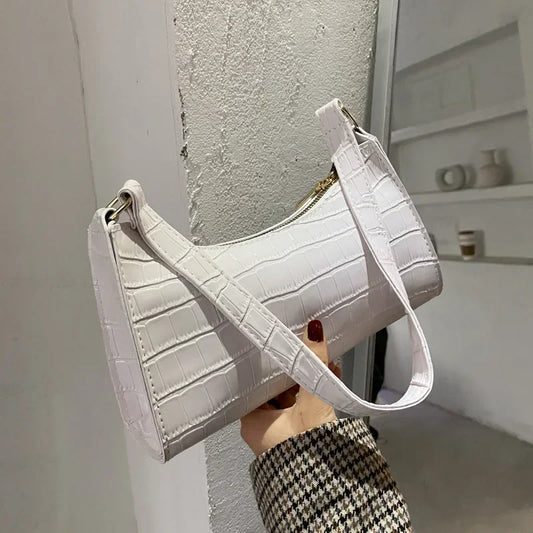 Retro Alligator Shoulder Bag
