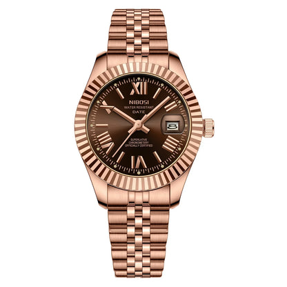 Elegant Gold Quartz Women’s Watch