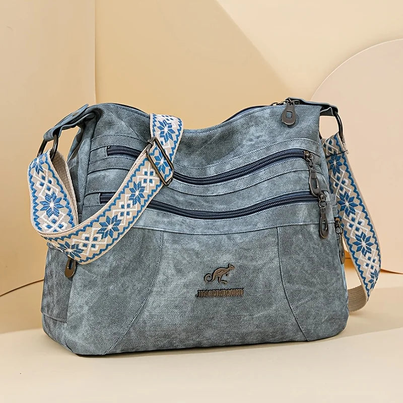 Vintage Multi-Layer Shoulder Bag