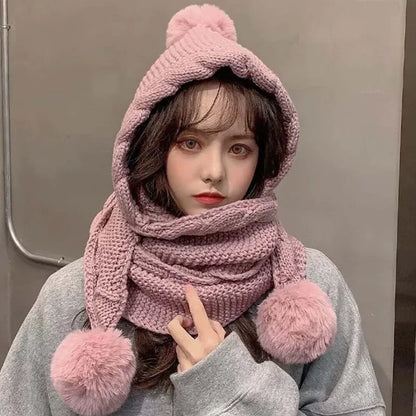 Women’s Knitted Balaclava Hat