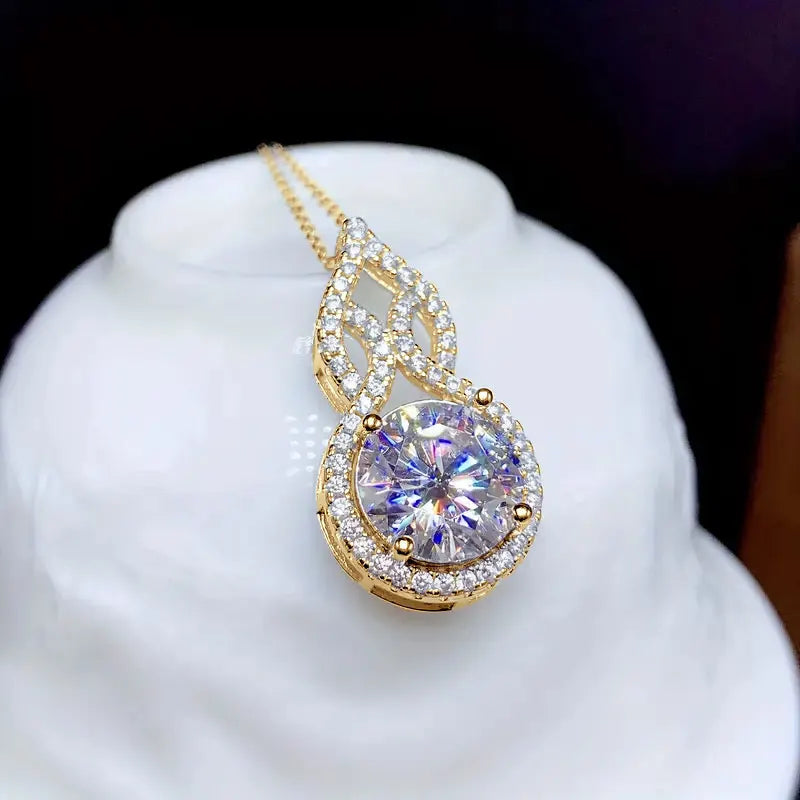 Moissanite Pendant Necklace