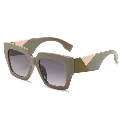 Oversized Square Retro Sunglasses UV400