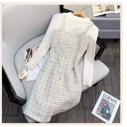 Plaid Dress Set