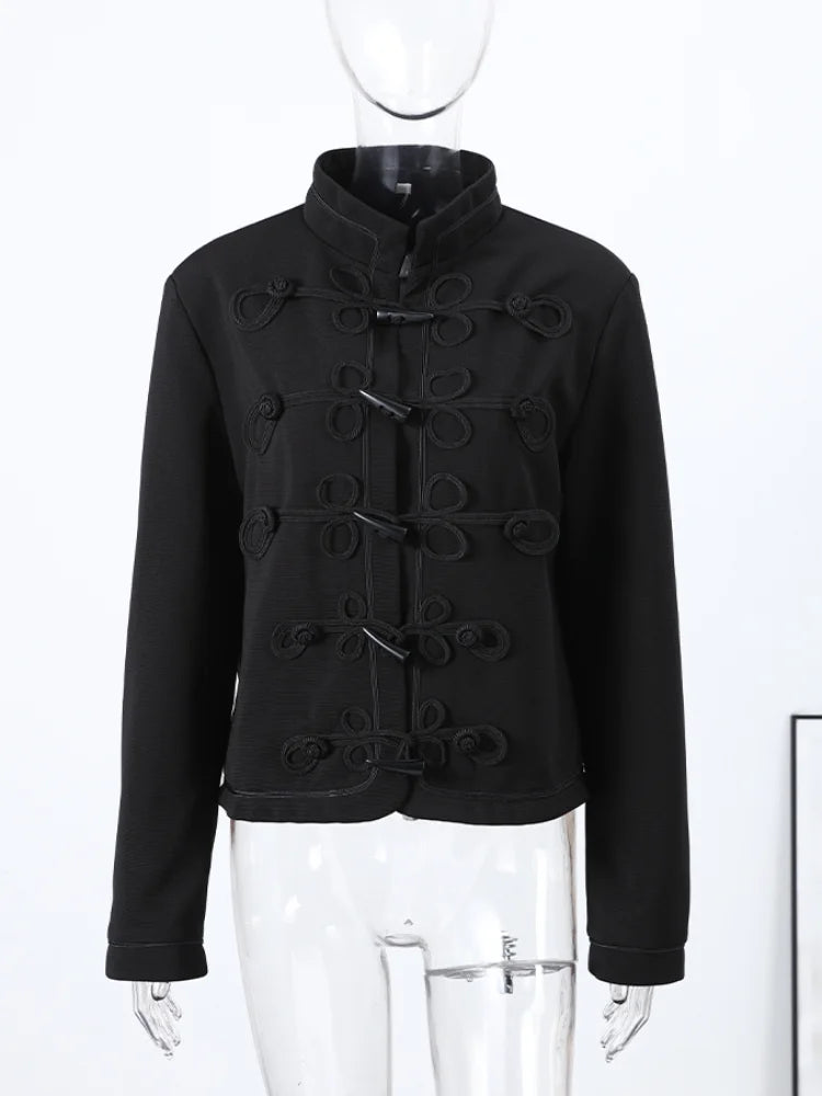 Patchwork Knit Blazer