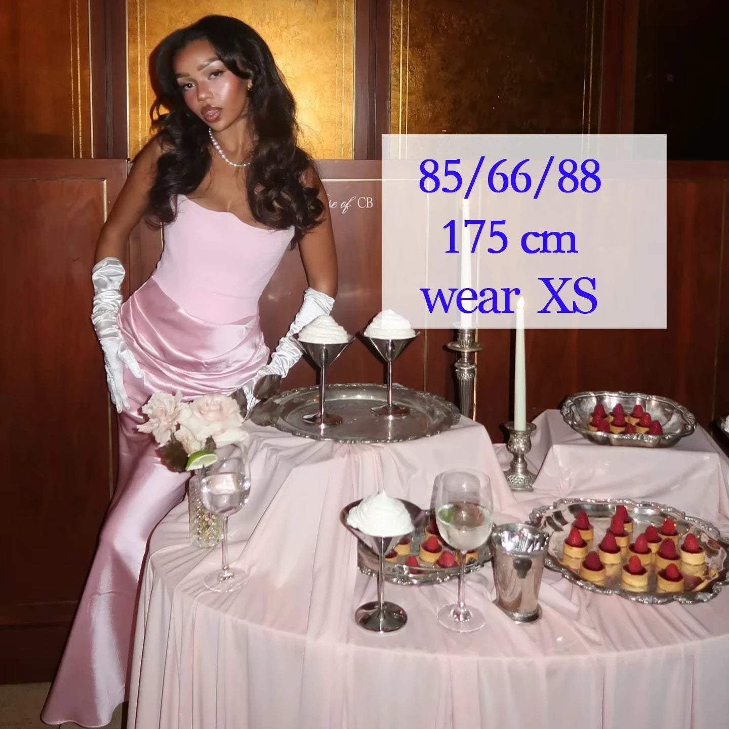 Elegant Strapless Satin Evening Dress