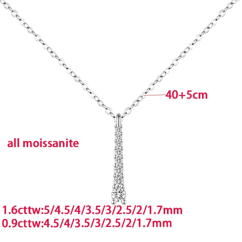 Elegant Moissanite Heart Necklace