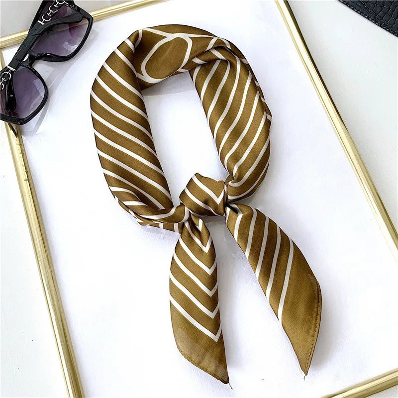 High-End Small Silk Scarf