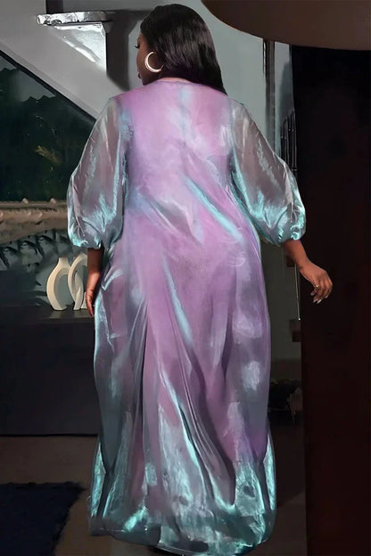 Green Glitter Maxi Dress