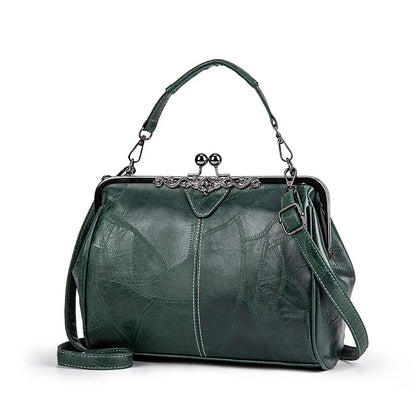 Leather Crossbody Shoulder Tote Bag