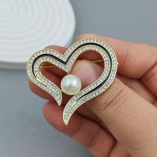 Pearl Love Brooch