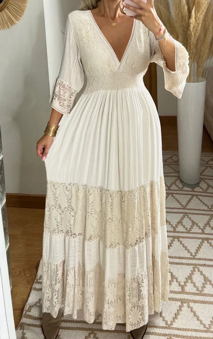 Floral Lace Maxi Dress