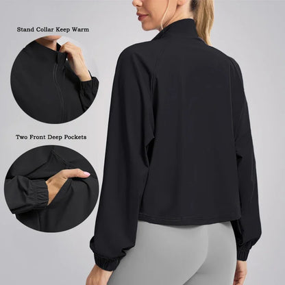 Cropped Workout Jacket