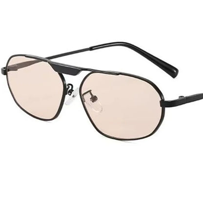 Unisex Oval Pilot Sunglasses – UV400 Fashion Eyewear