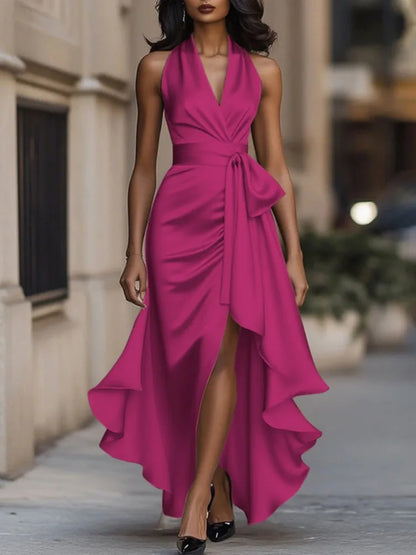 Elegant Ruffled Party Dress