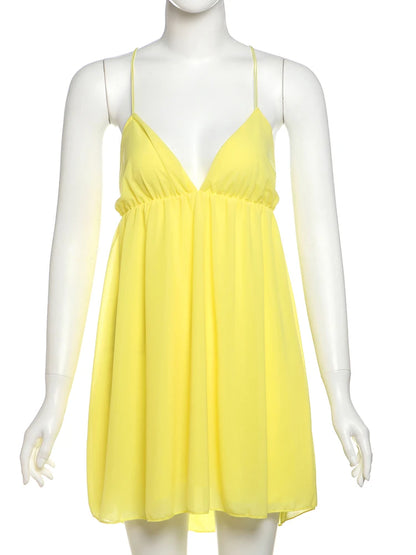 Sexy Backless Mini Dress