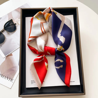 Elegant Silk Feel Square Scarf