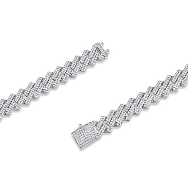 Moissanite Cuban Chain Bracelet