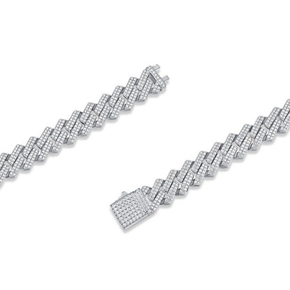 Moissanite Cuban Chain Bracelet