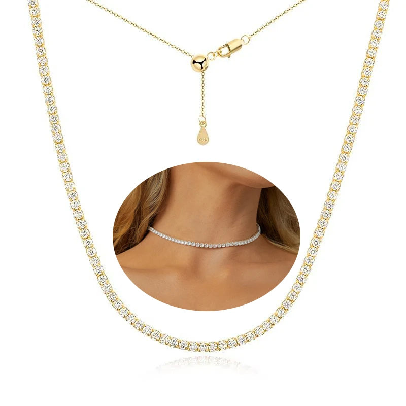 Moissanite Tennis Necklace