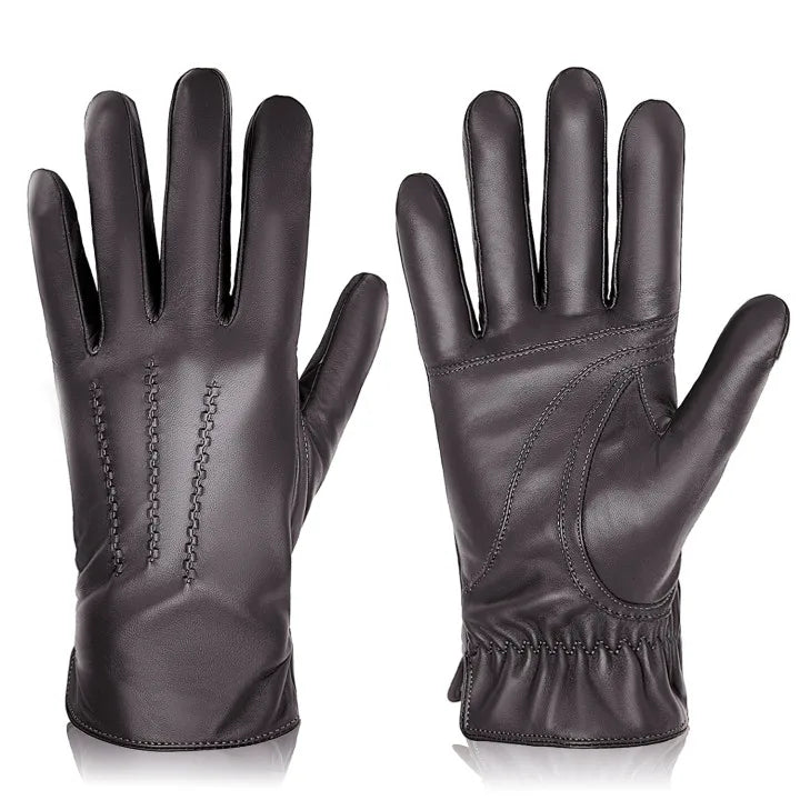 Sheepskin Leather Winter Gloves