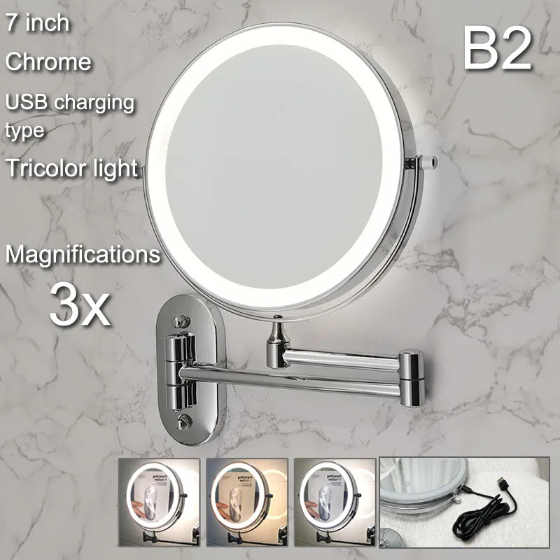 Wall Mounted Lighted Makeup Mirror