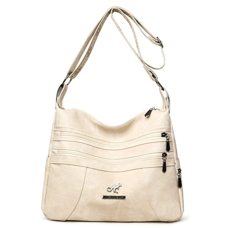 Vintage Multi-Layer Shoulder Bag