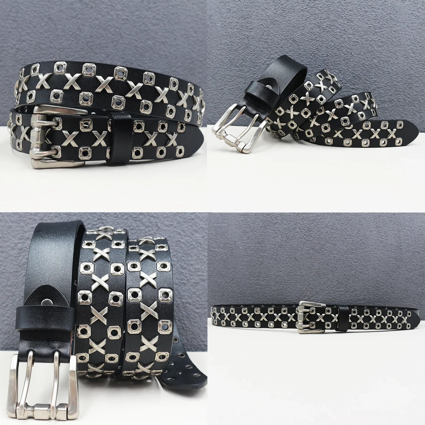 Heavy duty leather belt