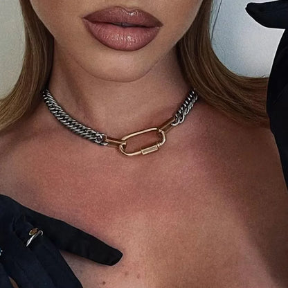 Two-Tone Cuban Necklace