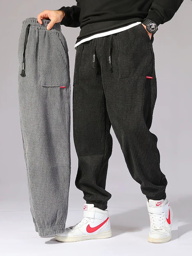 Corduroy baggy joggers