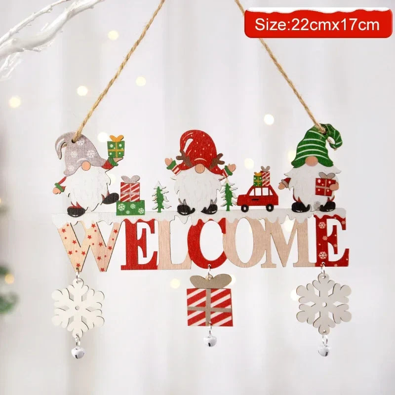 Wooden Hanging Christmas Decor